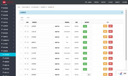 十七 java版商城之系统设置菜单设置 spring cloud springboot mybatis uniapp b2b2c o2o 多商家入驻商城 直播带货商城 电子商务